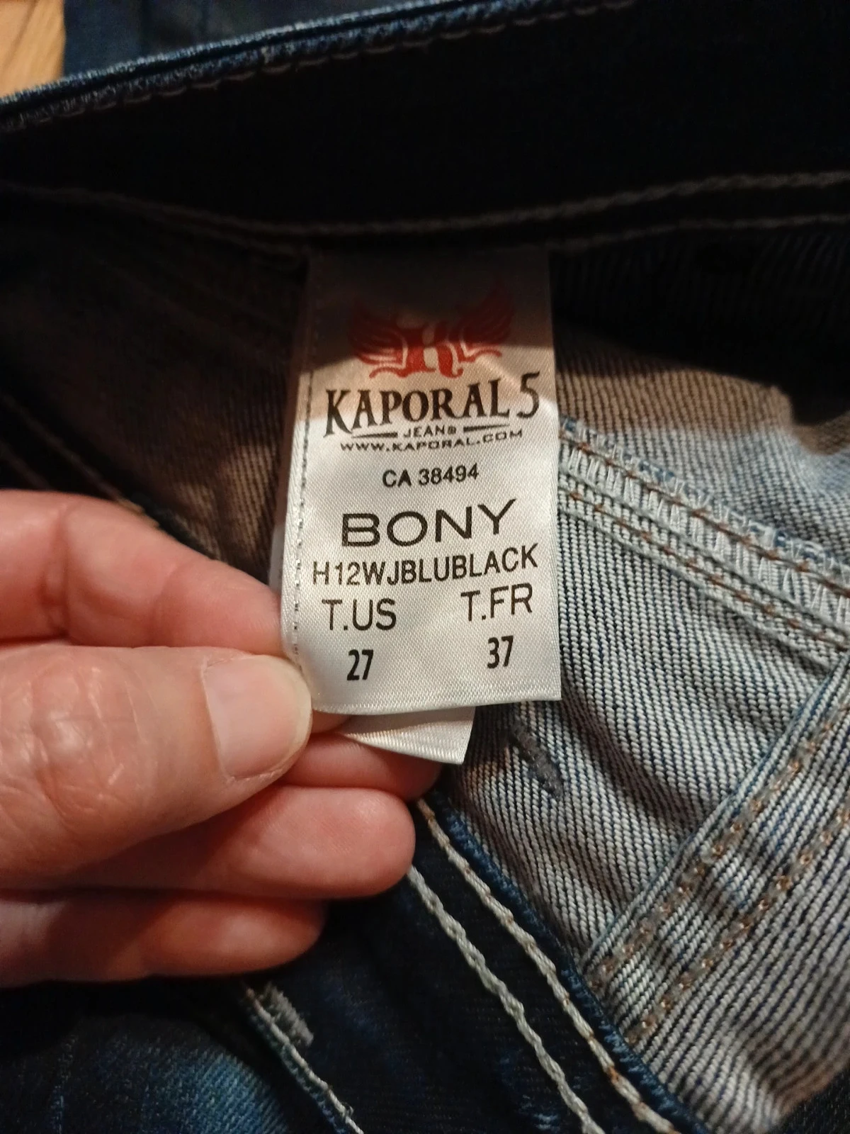 Jean Kaporal slim taille US 37 – photo 6